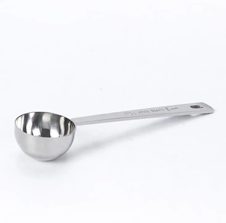 15ml Measuring Tools Scoop Stainless Steel Coffee Milk Powder Tea Leaves Self Spoon Kitchen Measuring Tool SN4321