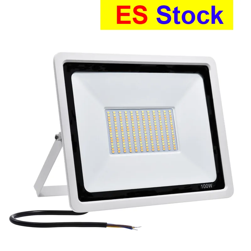 ESストック屋外照明LEDのフラッドライト3色の色温度調整可能IP65 110V / 220V 50W 100W 100Wは中庭のガーデンガレージに適用されます