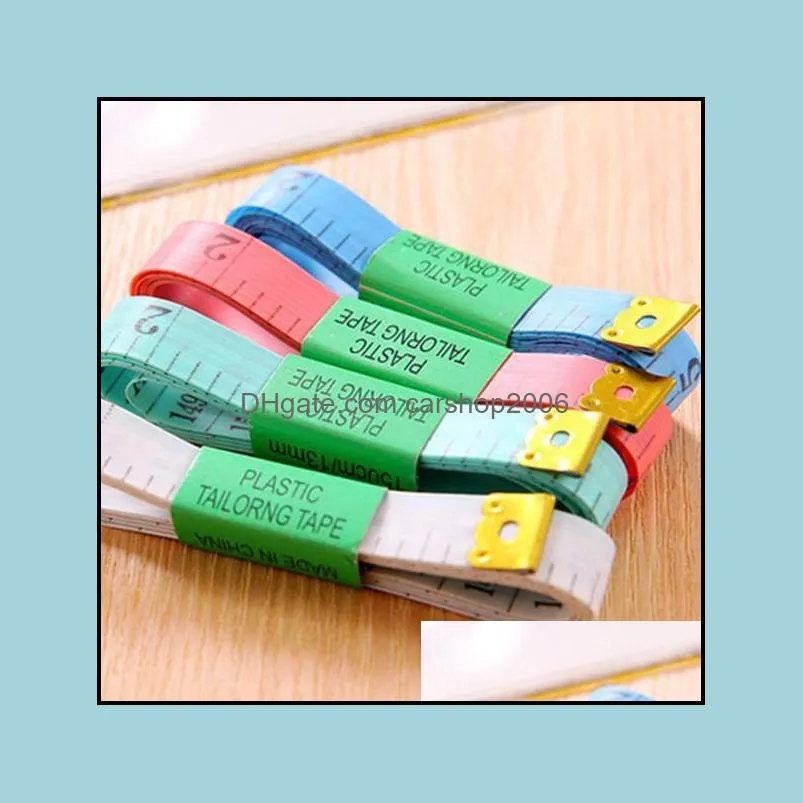 Body Measuring Ruler Sewing Tailor Tape Measure Soft Flat Sewing Ruler Portable Retractable Rulers Supplies CCF9242