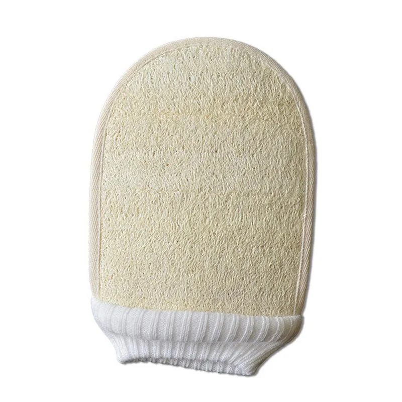 Natural Loofah Bathing Gloves Brushes Soft Exfoliating Double Sided Bath Wiping Body Cleaning Massage Brush Household Bathroom Tool