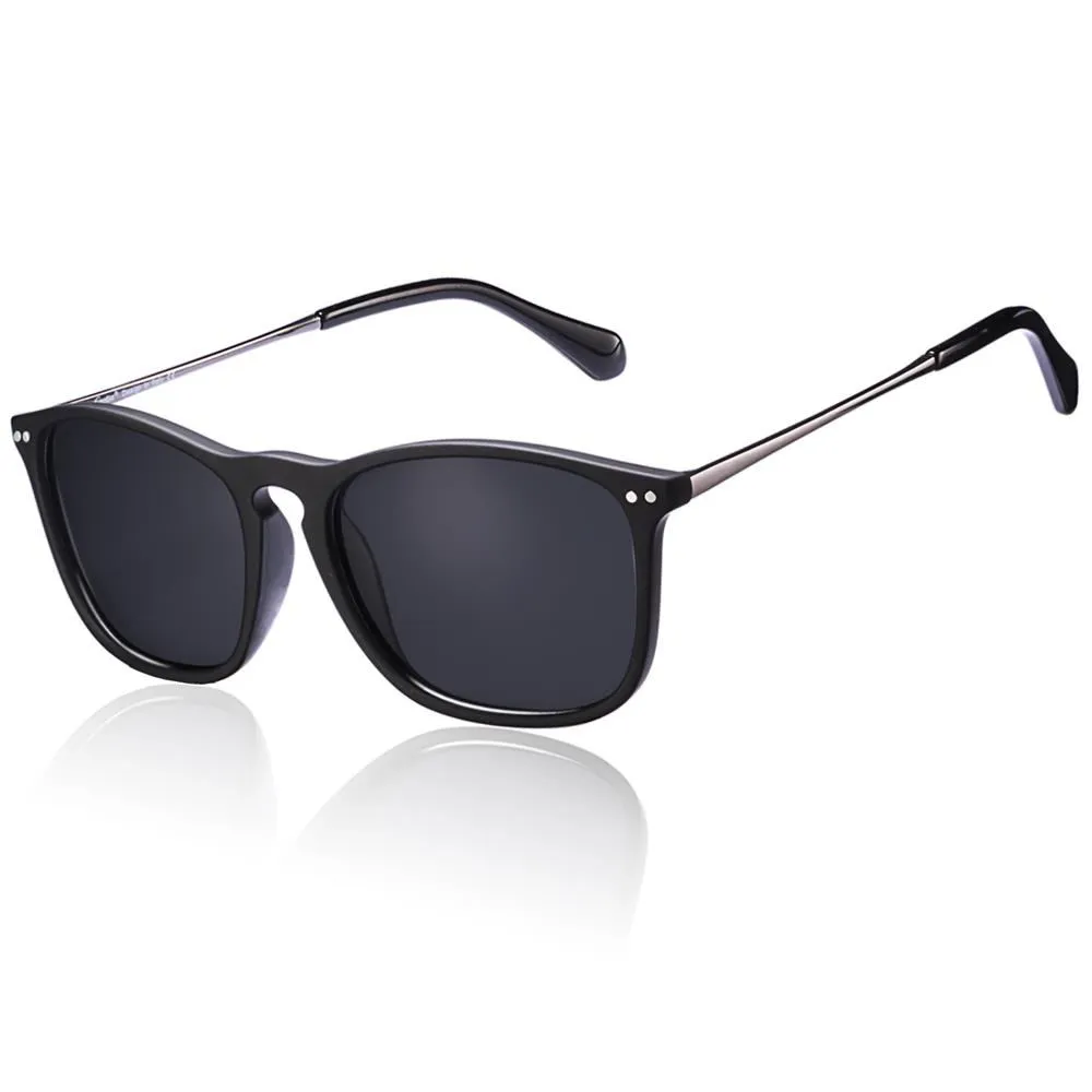 Carfia Vintage Polarized Sunglasses for Men UV Protection Classic Designer  Style