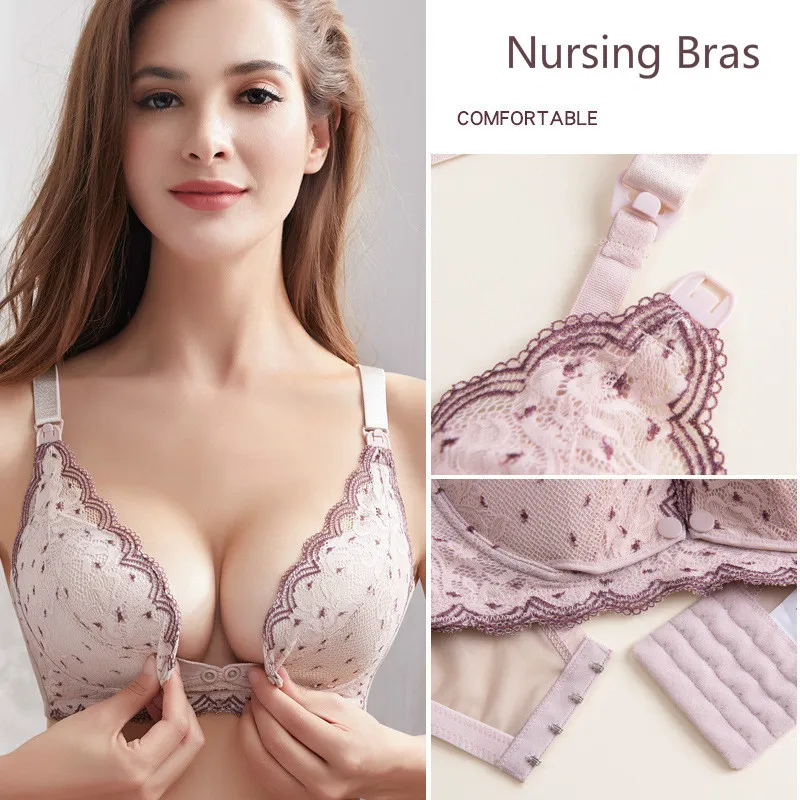 Sexy Maternity Nursing Bra Pregnant Breastfeeding Bra for Pregnancy Women  Underwear Breast Feeding Bra Soutien Gorge Allaitement 210319