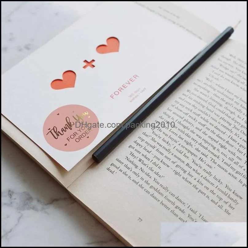 500pcs Thank You Stickers Seal Labels Turning One Favors Envelope Exquisite Gift Wedding Decoration Wrap