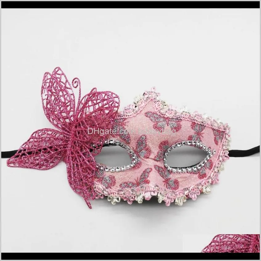 halloween mask side butterfly half face princess venice mask party masquerade dance sexy eye mask. dance party