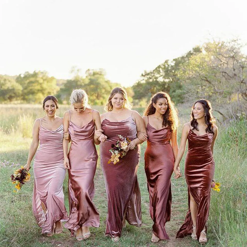Elegant Spaghetti Straps Sleeveless Bridesmaid Dress... From Linda_wedding,  $95.98 | DHgate.Com