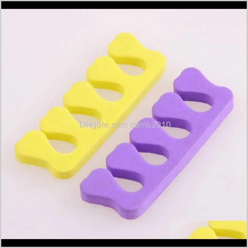 nail art toes separators soft sponge finger foots separator dividers nail art manicure pedicure nail gel uv tools