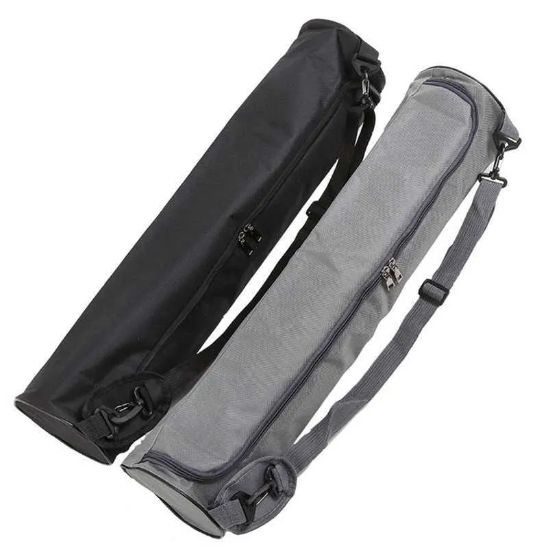 1 pz PVC Draagbare Yoga Mat Tas Nylon Carrier Mesh Verstelbare Riem Sport Yoga Mat Case Borse Q0705