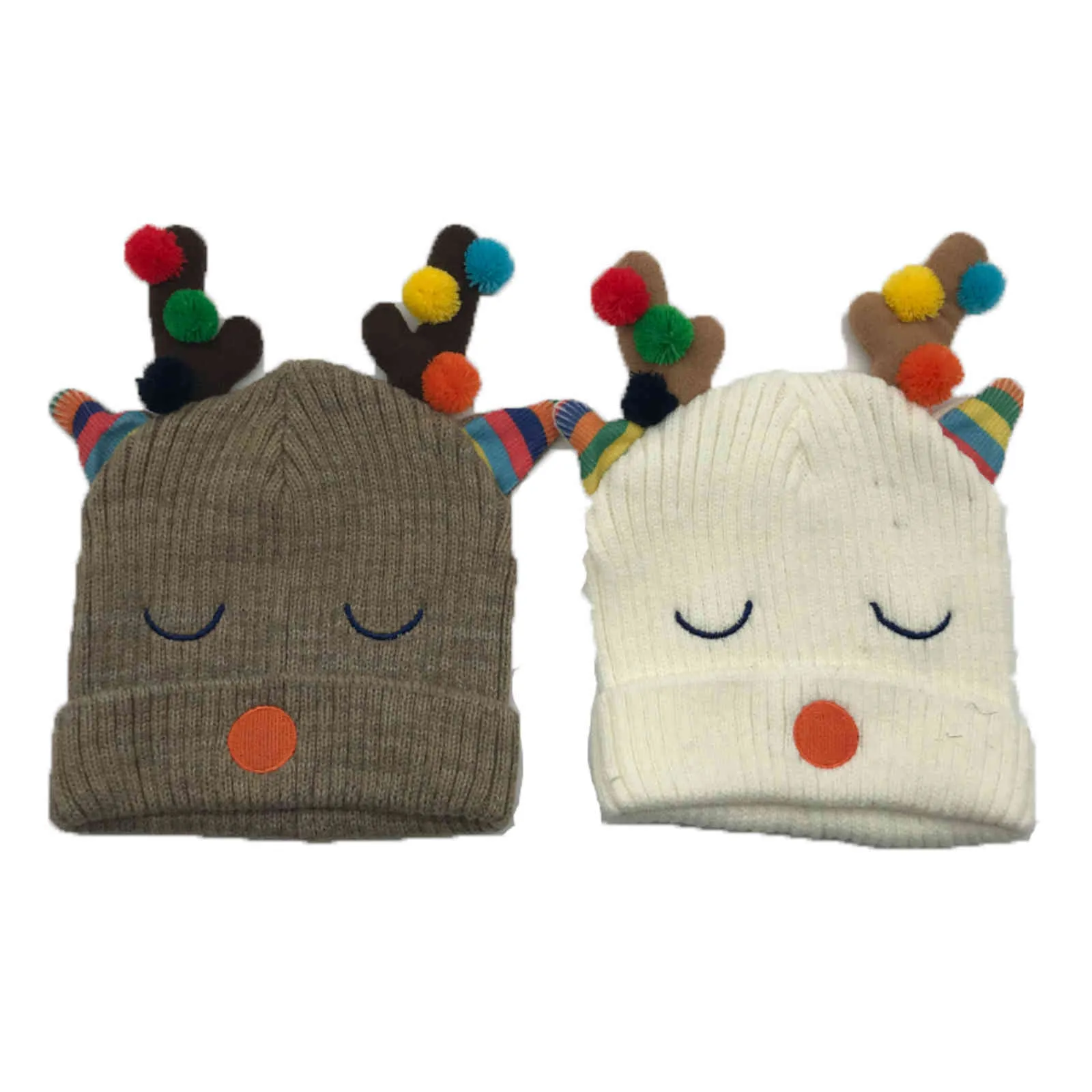 クリスマス子供のかわいいトナカイの冬の暖かいニットの帽子メーカーのカスタム価格のコンフィション