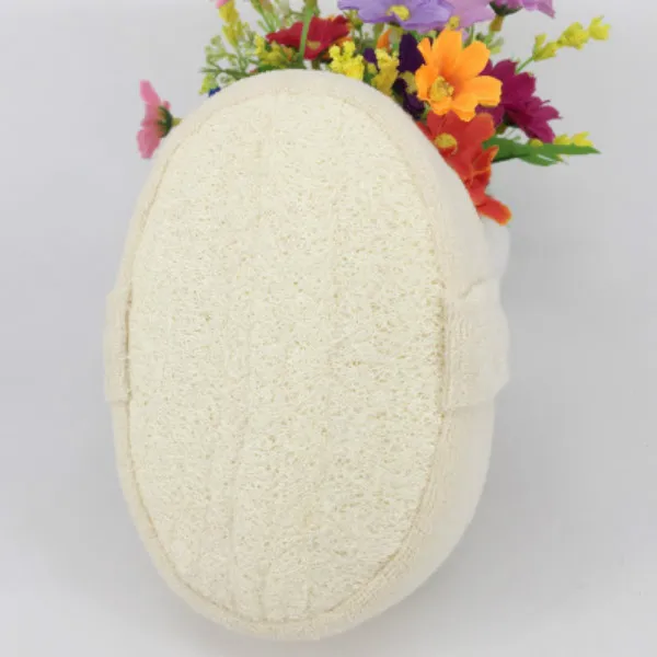 Bath Scrubbers Natural Loofah Sponge Scrubber Brush Exfoliating Shower Body Spa Massager for Men and Women RH19071