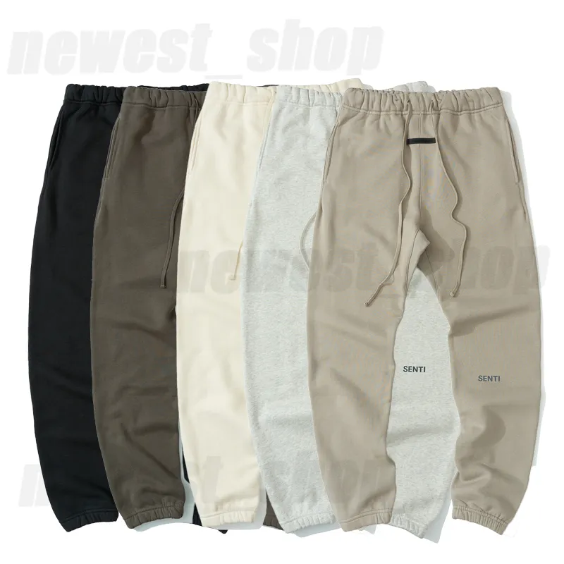 2021 high USA mens 디자이너 바지 반사 편지 스웨트 팬츠 럭셔리 streetwear drawstring 갈색 양털 조깅 스포츠 바지