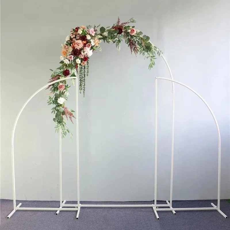 Decoração de festa 3 pcs arco de casamento conjunto de fundo de flor de fundo aniversário ar livre de aniversário balão irregular