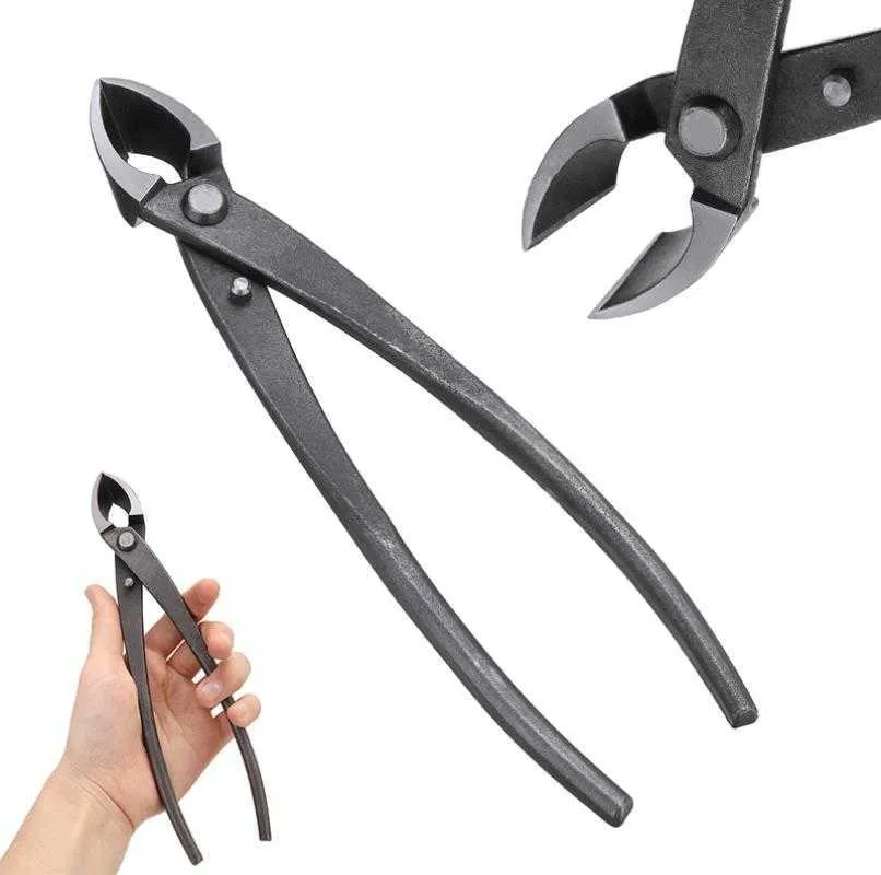 205mm 8 inch Garden Branch Cutter Forged Steel Round Edge Beginner Scissors Cutter Knife Bonsai Tools 210719