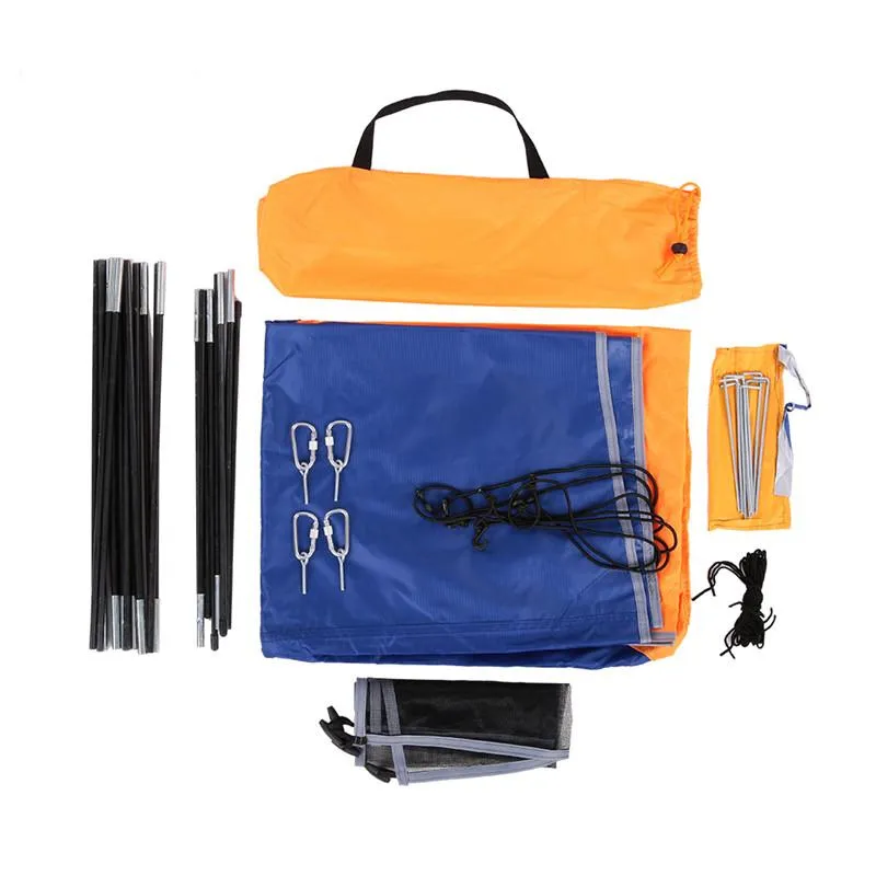 Portable Kayak Awning Rain Canopy Inflatable Boat Folding Sunshade