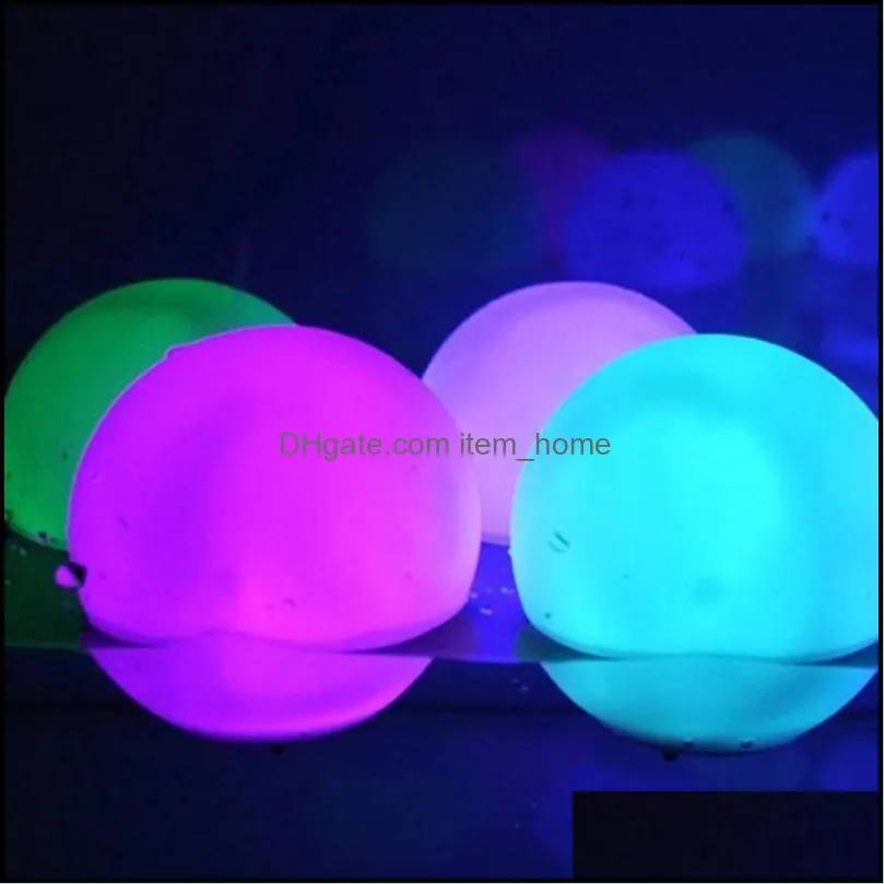 Pool & Accessories Outdoor Waterproof 13 Color Glowing Ball LED Garden Beach Party Lawn Lamp Swimming Floating Light With Inflatable