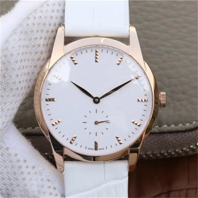 7122R-001 Klassische Diamantuhr Damenuhren 38 mm importiert aus der Schweiz CAL.215PS manuelles mechanisches Uhrwerk Stahlarmbanduhren Uhren wasserdicht