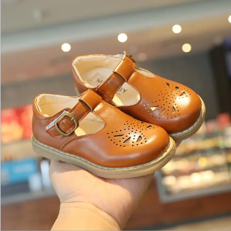 Spring Summer Autumn Kids Shoes For Boys Girls British Style Children`s Casual Sneakers PU Leather Fashion Shoes 21-30