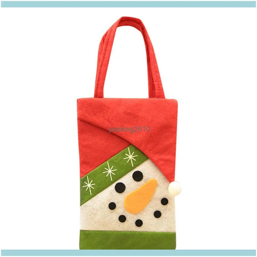 Christmas Decorations Gift Bag For Candy Santa Claus Snowman Stocking Xmas Tree Party Home Decor Bags L*51