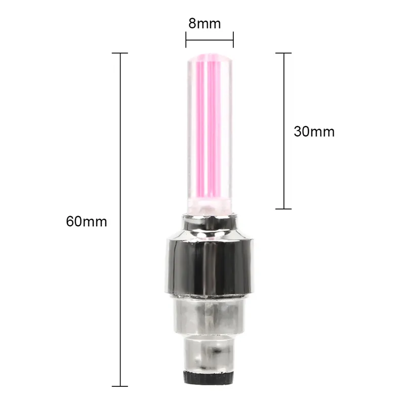 Gadget Spoke LED Wheel Valve Stem Cap Tire Motion Neon Light Lamp For Bike Bicycle Car Motorcycle