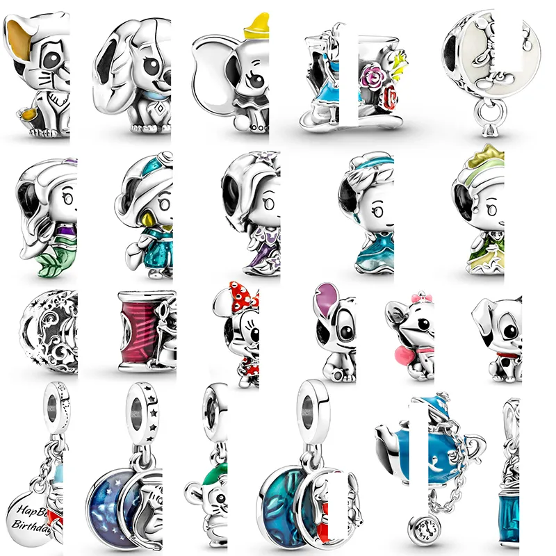 925 Silver Lovely Animal Series Beads Passar Pandora Charm Armband Halsband för kvinnor Smyckestillverkning Dropshipping med originalkartong