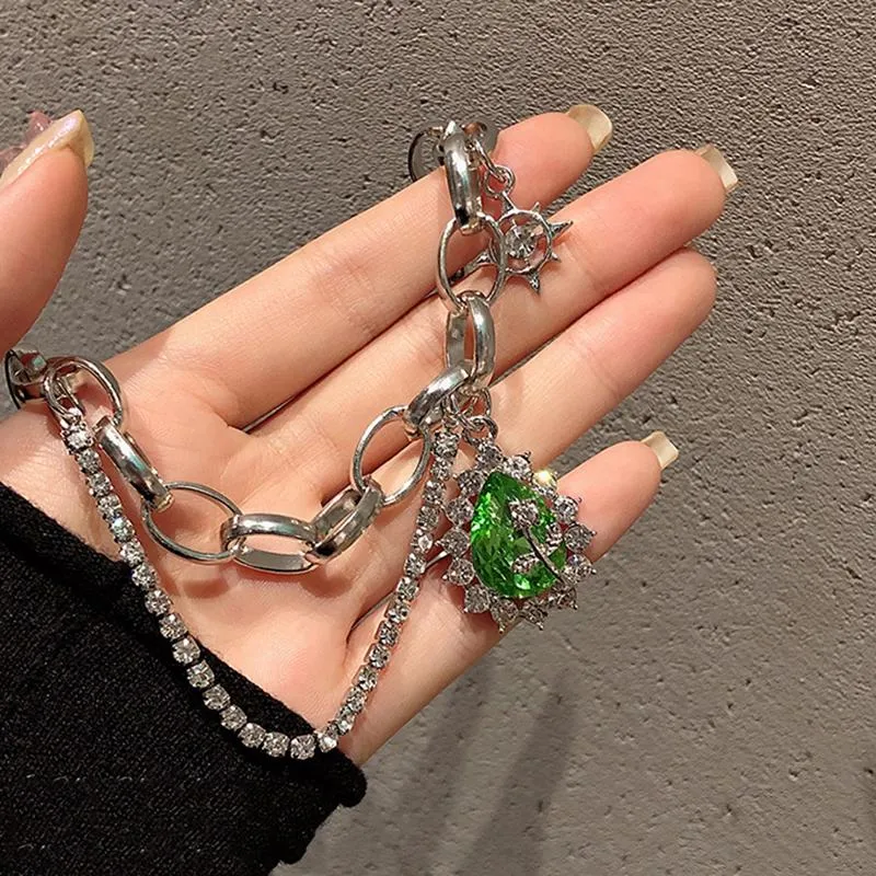 Naszyjniki z wisiorkami Vintage francuski romantyczny styl Splice dla kobiet poczucie luksusu Link Chain wisiorki z kroplami wody biżuteria Prom akcesoria