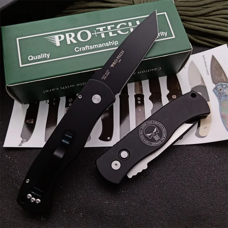 Protech CQC7 Tanto Auto Tactical Folding Knife 325Quot 154cm屋外キャンプハンティングポケットEDCユーティリティナイフ9544706