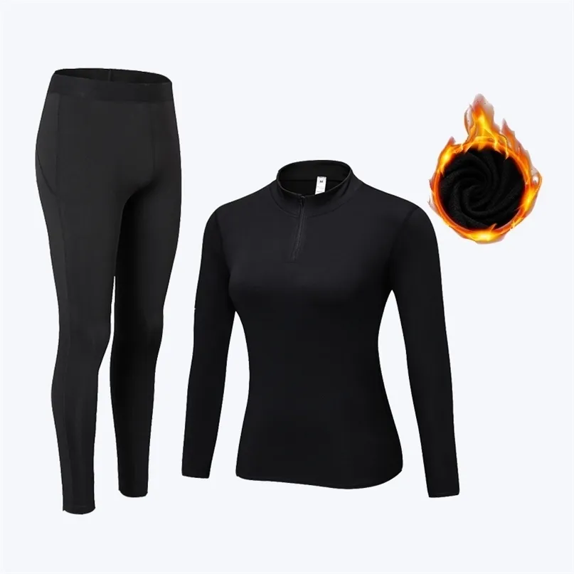 Ensembles de sous-vêtements thermiques pour femmes d'hiver sous-vêtements thermiques antimicrobiens à séchage rapide chauds vêtements longs Johns 211217