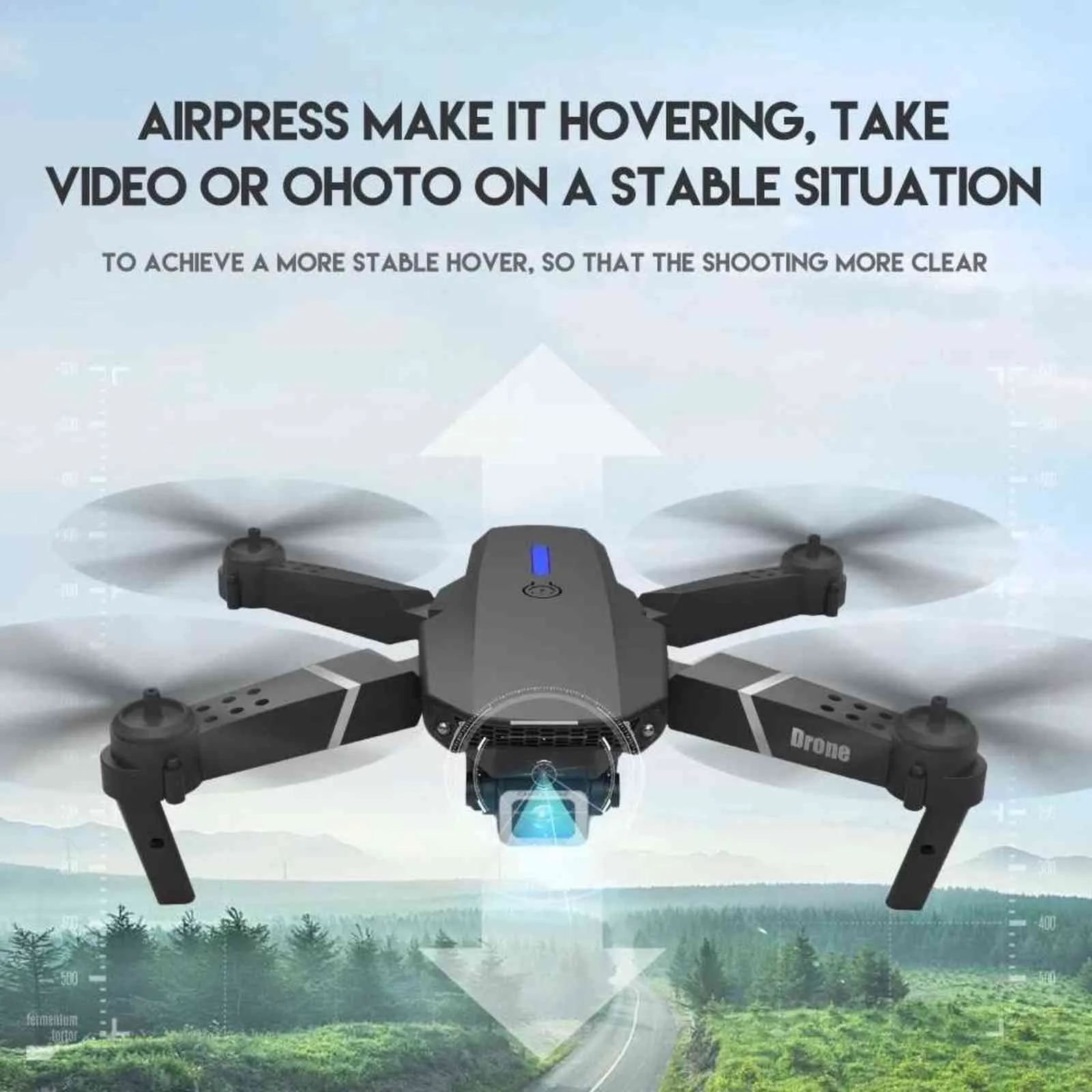 Drone 4k Profession HD Caméra Grand Angle 1080P WiFi Fpv Double