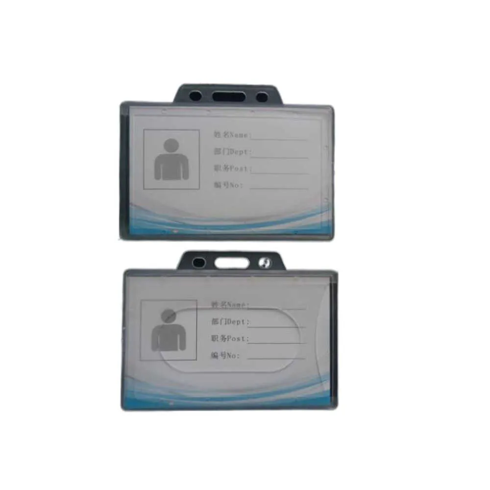 1000st Transparent Case Clear Plastic Badge Holder ID Kreditkort Bankkort Holder Cover