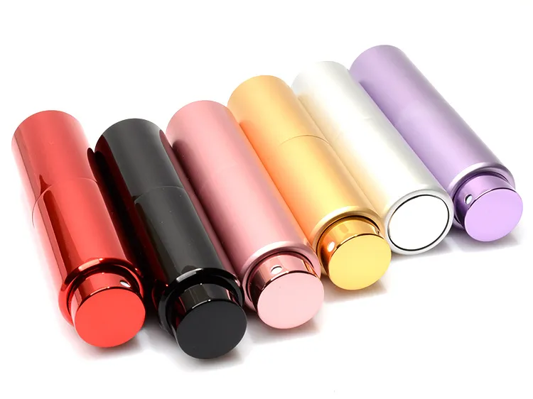 20ml Mini Aluminum Perfume Bottle Empty Filling Spray Travel Perfume Refillable Atomizer Rotary Glass Bottles 