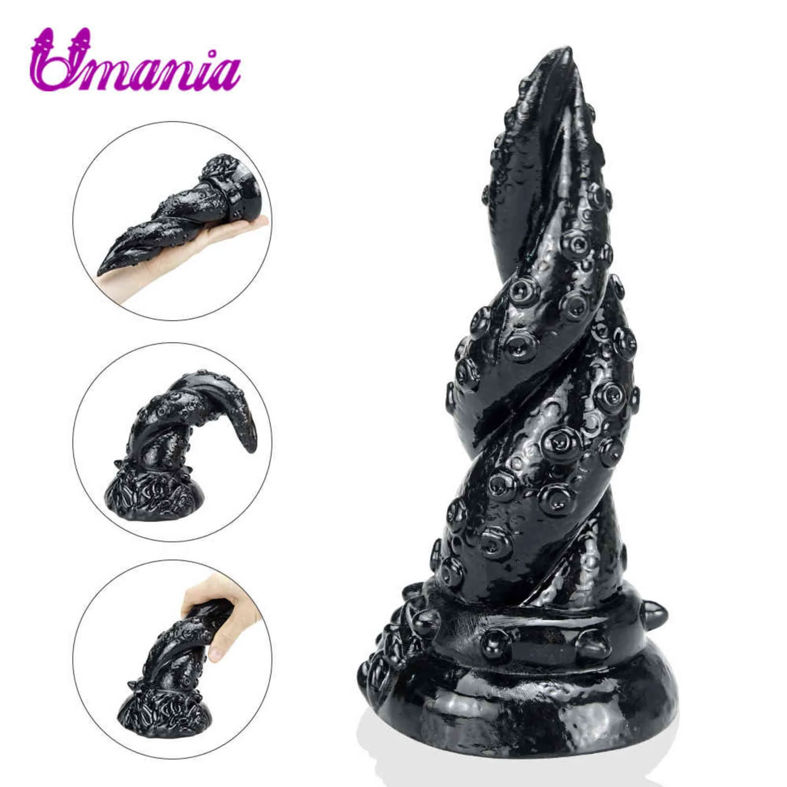 NXY Dildos Realistic Octopus Tentacle Dildo Huge Penis Soft Healthy Pvc Butt Plug Sex Toys for Women Lesbian with Suction Cup Adult Product 1119