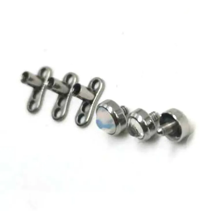 Plugs & Tunnels Drop Delivery 2021 316L Stainless Steel Skin Diver Piercing Micro Dermal Jewelry Body