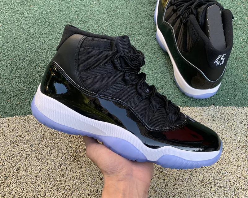 Jumpman 11 High Space Jam Basketball Shoes Black Real Carbon Fiber