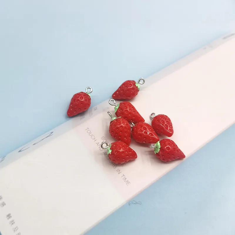 Handmade Strawberry Resin Strawberry Charm For DIY Jewelry Making Cute  Fruit Pendant Earrings And Fashion Accessories From Fuyu8, $0.51