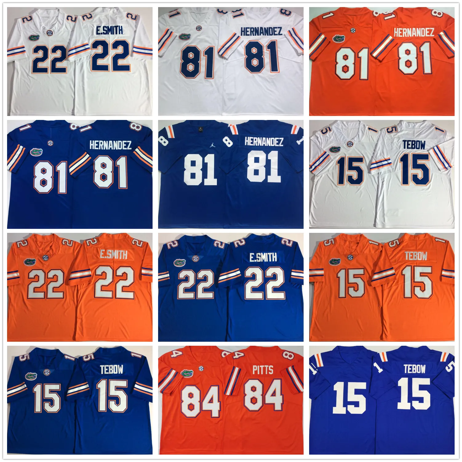 American College Football Wear Florida Gators football stitched jersey ...