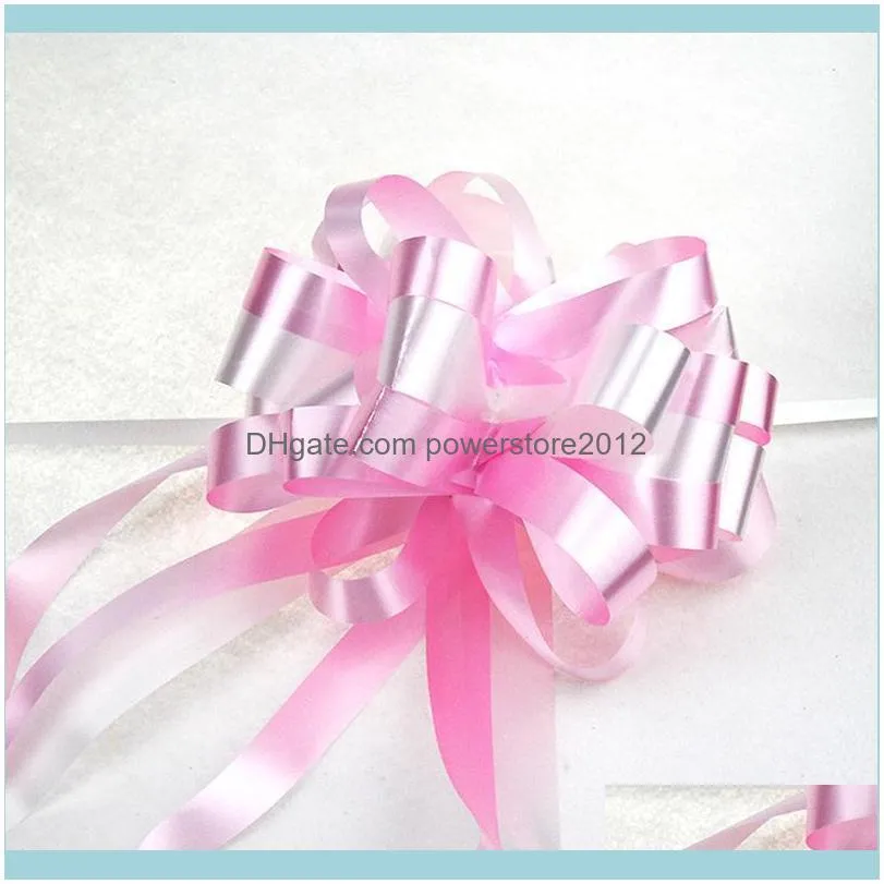 10pcs Pull Bow Ribbons Romantic Home Decor DIY Flower Wedding Birthday Party Gift Packing Sashes