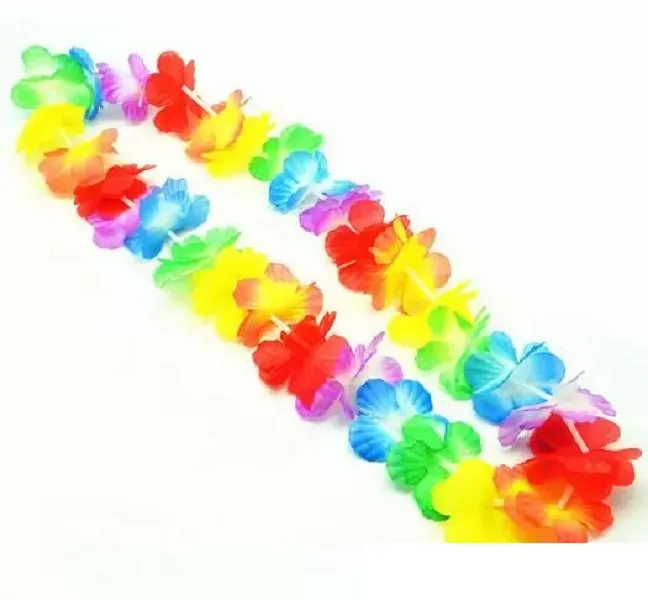 2022 New Hawaiian Leis Party Suprimentos Garland Colar Colorido Fantasia Vestido Partys Hawaii Beach Divertido