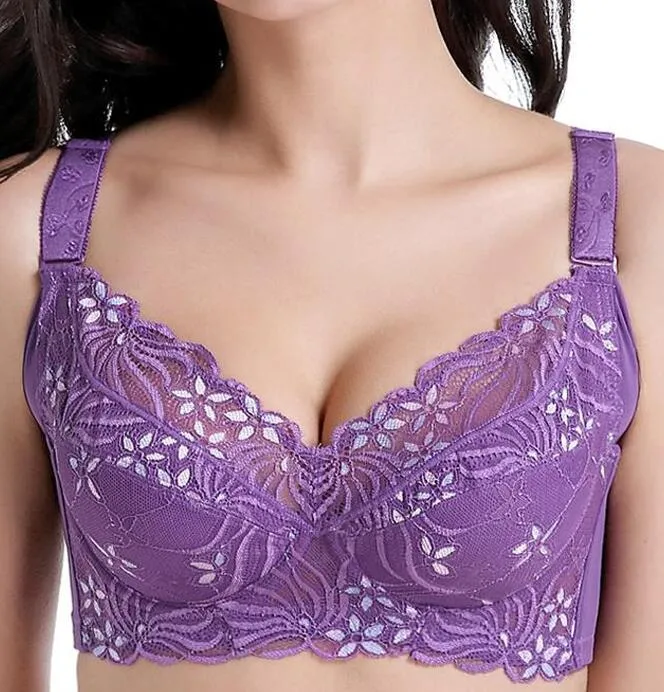 Big Size Womens Full Coverage Underwire Lace Floral Embroidered Lace Push  Up Bra Lingerie In Multiple Sizes 34 48 BAICLOTHING From Ai805, $26.05