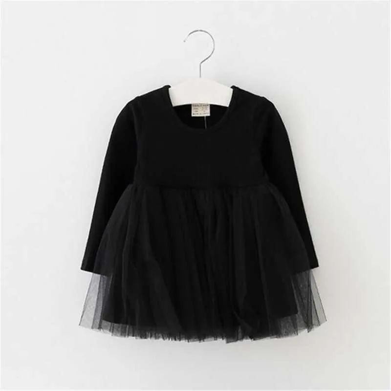 Baby girls dresses for party and wedding princess dress long Sleeve with Voile keep warm Tutu Dance Dress 9 Months-3Years (3)