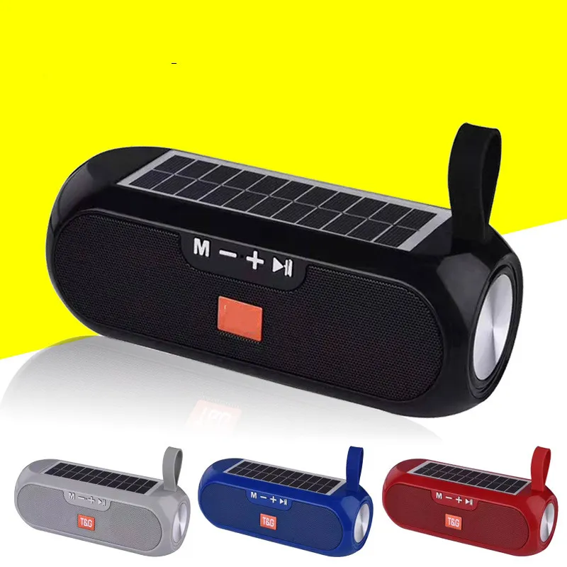 TG182 charge solaire sans fil bluetooth haut-parleur extérieur portable TWS tandem cadeau créatif subwoofer