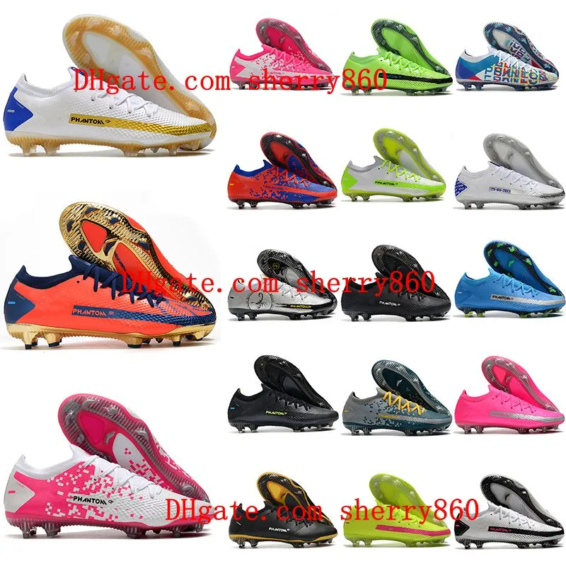 2021 أحذية رجالي كرة القدم فانتوم gt النخبة fg المرابط في الهواء الطلق أحذية كرة القدم المدربين الجلود scarpe دا كالكيو ثابت حجم 39-45