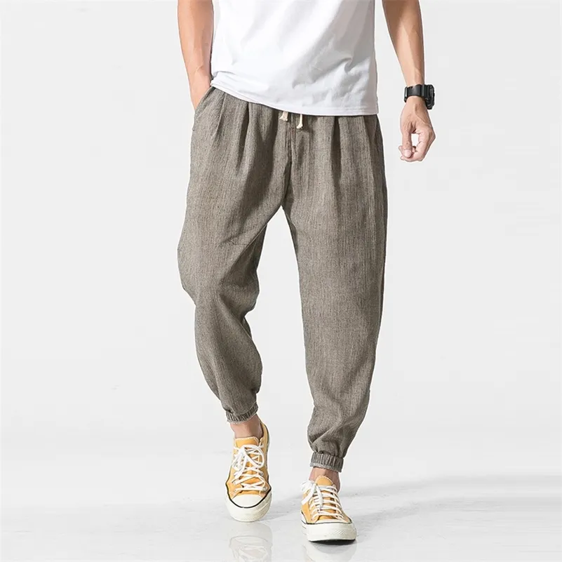 Casual Harem Pants Men Jogger Pants Men Loose Trousers Male Chinese Traditional Harajuku Summer Clothe 210714