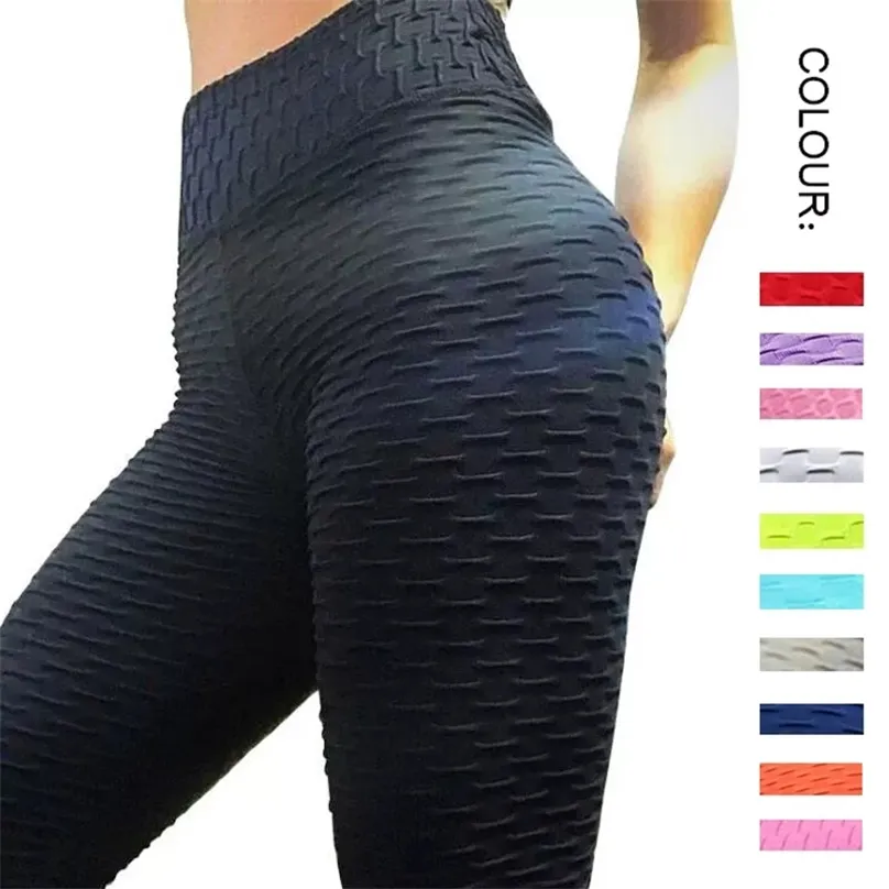 Sport Womens High Waist Push Up Seamless Workout Leggings With