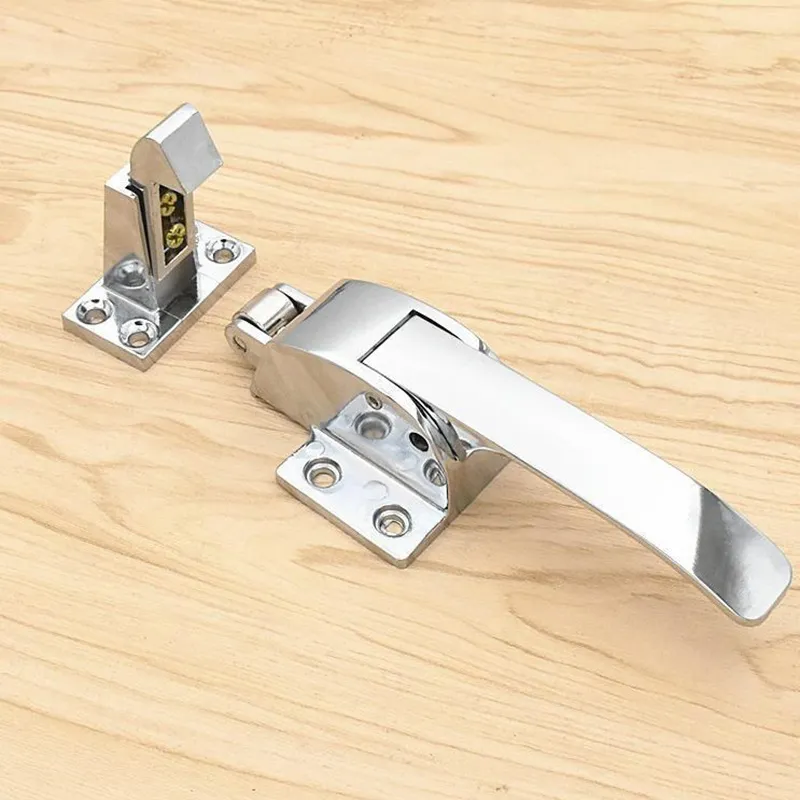 Zinc Alloy Freezer Handle Oven Door Hinge Cold Store Storage Knob Lock ...