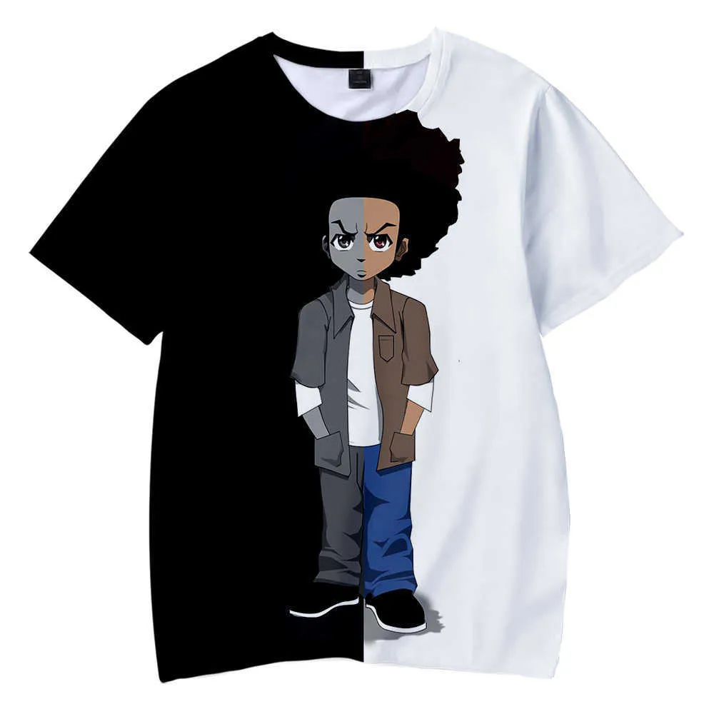 Boondocks Anime 3D Print T-Shirt - Mens \u0026 Womens Summer Fashion, Casual Hip  Hop Harajuku Style, Short Sleeve Round Neck Tee from Dhgate Mens T-Shirts -  price 8.45, image size:1000x1000