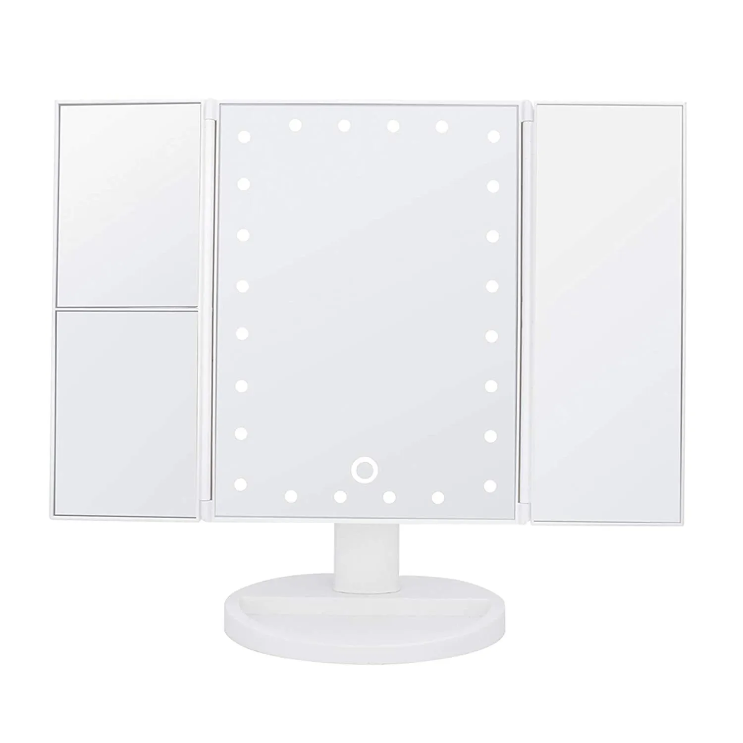 24LED Magnifier Makeup Light 2 s 1X 1 2X 1 Side 3X Magnification Mirror