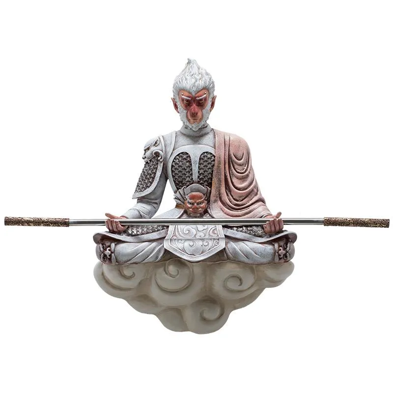 Decorative Objects & Figurines Creative Personality Art Wall Decoration Living Room Entrance Study Three-Dimensional Sun Wukong Pendant Hang