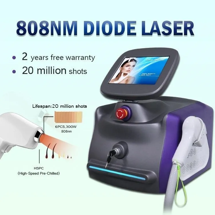 2021 DIODE PROFESIONAL LASER Eliminación de cabello 808nm Máquina de diseño de equipos portátiles para salón