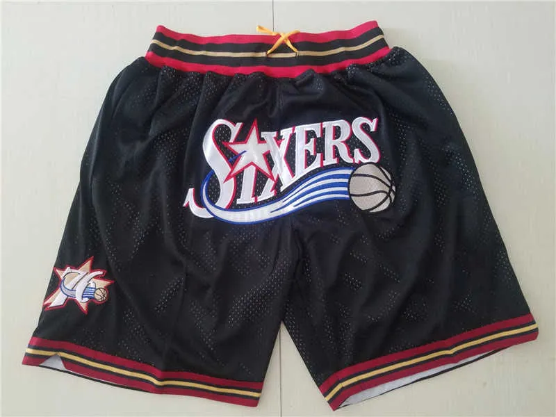 Team Basketball Shorts Just Short Don Sport Wear Hip Pop Pants With Pocket  Zipper Sweatpants Blue White Black Red Purple Stitched Man Size S-XXXL