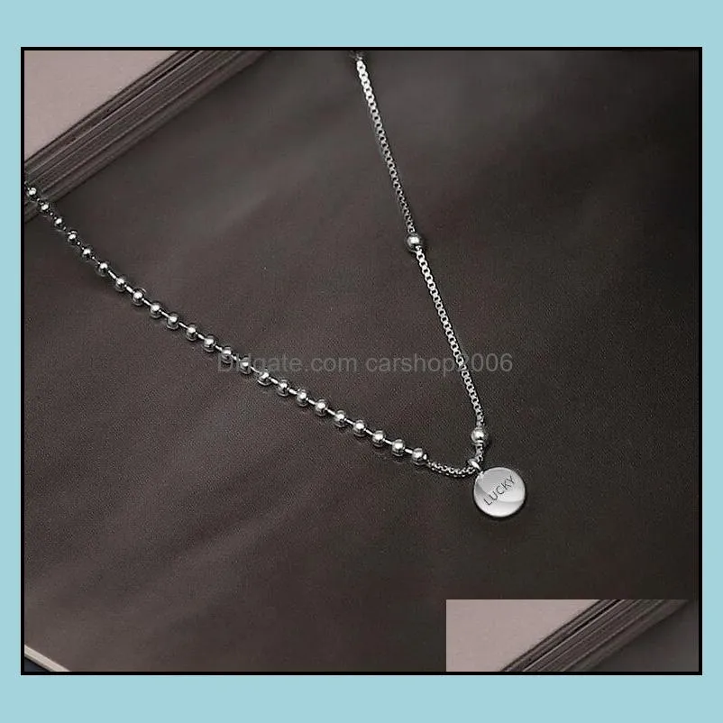 Chains Fashion Luck Bead Chain Necklace Clavicle 