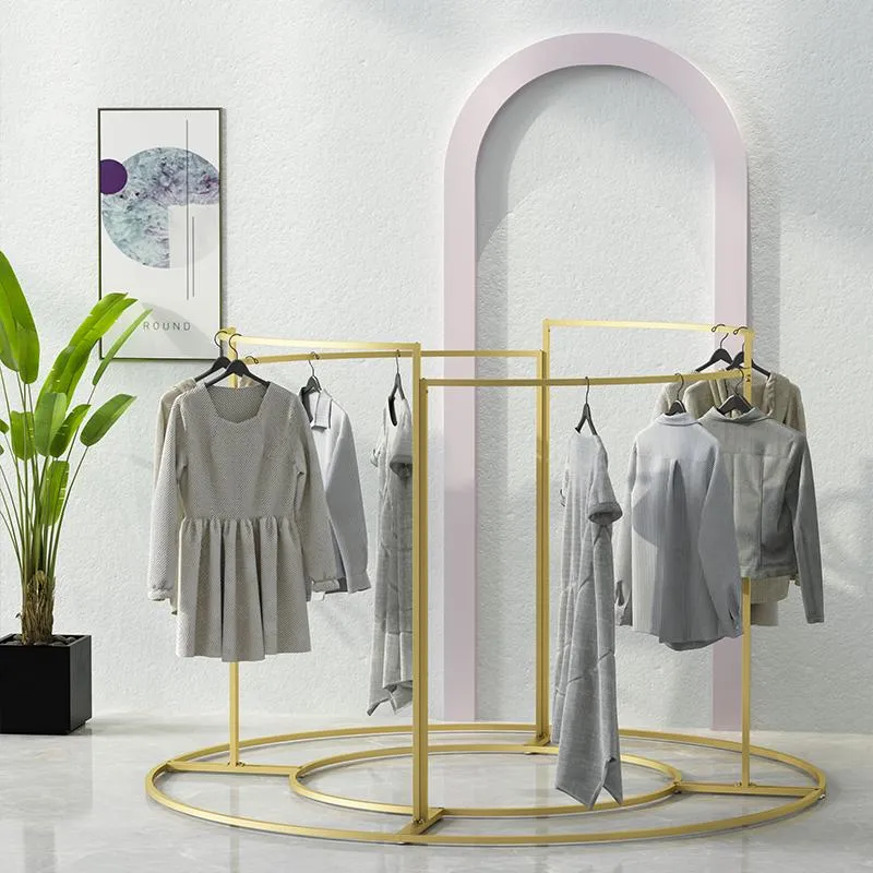 Askılar Raflar Giyim Mağazası Vitrin Montajı Yuvarlak Veya S Tipi Demir Asılı Depolama Demontaj Kombinasyonu